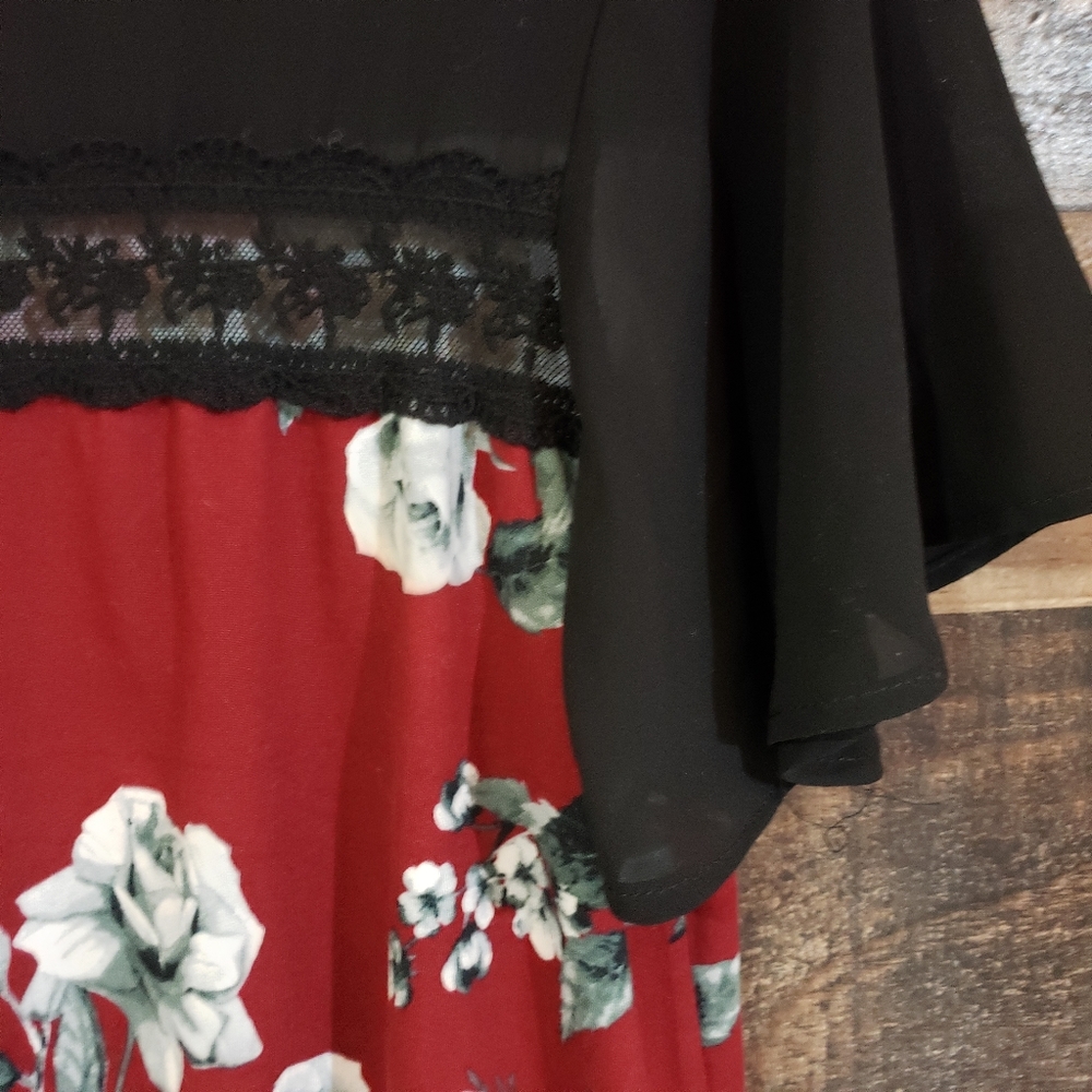 Faith and joy of Los Angeles sheer shoulder top - Picture 4 of 8